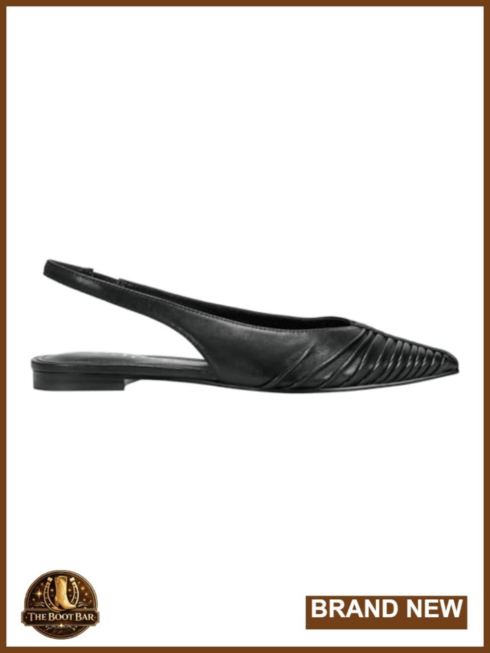 Marc Fisher LTD Women's Pointed Toe Slingback Ballet Flats Leather - Picture 5 of 6